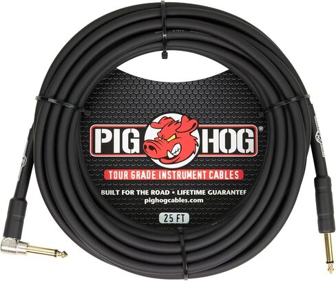 Pig Hog PH25R Right Angle Instrument Cable, 25 Feet in Saudi Arabia