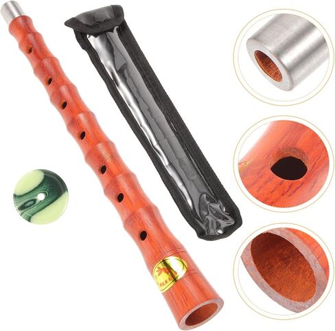Toyvian Suona Horn Replacement Tube D Tone Redwood Wood Instrument Accessory with Protective Case Suona Horn Replacement Part for Folk Music Performance in Saudi Arabia