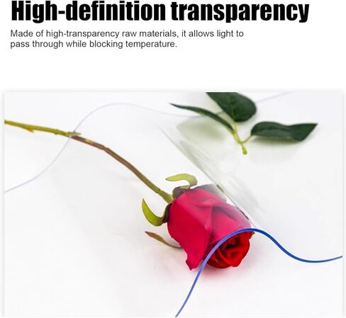 طقم ستائر باب بشريط PVC شفاف - ستائر باب ناعمة مقاومة للماء للمستودعات والسوبر ماركت والمرآب والمزيد - 165 × 190 سم (64.96 × 74.8 بوصة) - سهلة التركيب ومتينة ومتعددة الاستخدامات in Kuwait