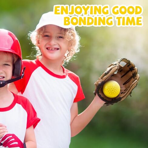 12 Pack Yellow Dimpled Baseballs, 9-Inch Pitching Machine Baseballs for Hand-Eye Coordination, Hitting and Fielding Practice in Saudi Arabia