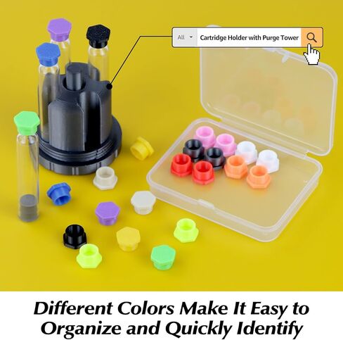 GFYYBKJ 24 قطعة من أغطية خرطوشة 3 مل، تستخدم لخراطيش أقلام 3 مل (12 مم × 64 مم)، غطاء مقاوم للتسرب والغبار وأغطية مقاومة in Kuwait