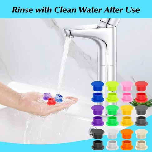 GFYYBKJ 24 قطعة من أغطية خرطوشة 3 مل، تستخدم لخراطيش أقلام 3 مل (12 مم × 64 مم)، غطاء مقاوم للتسرب والغبار وأغطية مقاومة in Kuwait