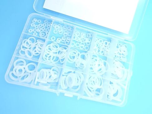 225 PCS Silicone O Ring Assortment Rubber Silicone Seal Kit -O Seal Ring Different Sizes in Saudi Arabia