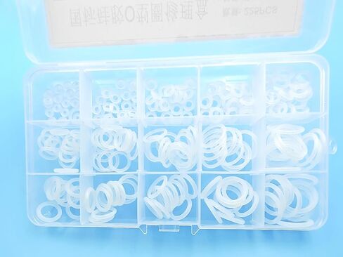225 PCS Silicone O Ring Assortment Rubber Silicone Seal Kit -O Seal Ring Different Sizes in Saudi Arabia