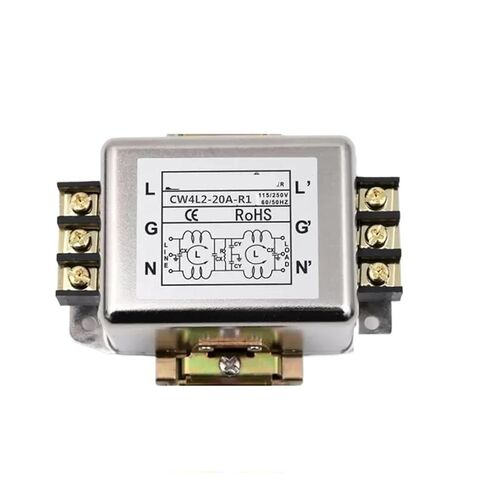 CW4L2-3A/6A/10A/20A/30A-R1 Guide Rail Single-Phase AC high Performance Anti-Interference 220v Power Filter Bipolar Enhanced(CW4L2-10A-R1) in Kuwait