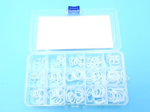 225 PCS Silicone O Ring Assortment Rubber Silicone Seal Kit -O Seal Ring Different Sizes in Saudi Arabia
