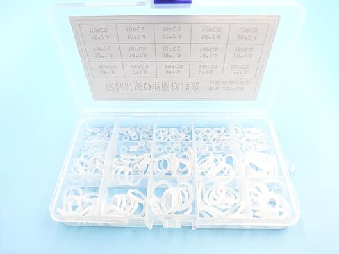 225 PCS Silicone O Ring Assortment Rubber Silicone Seal Kit -O Seal Ring Different Sizes in Saudi Arabia
