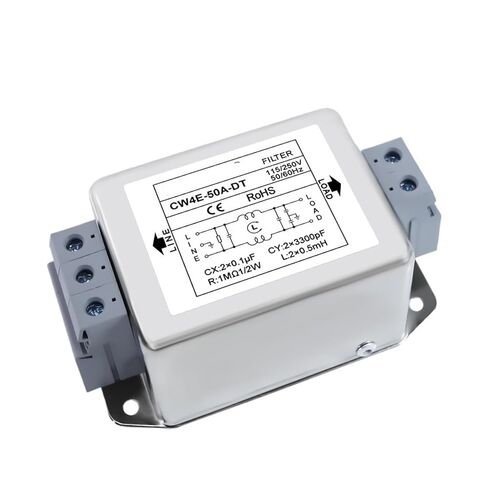 CW4E-40A/50A-DT-01 Terminal Power Filter Single-Phase AC 220V Anti-Interference Frequency Harmonic(CW4E -40A -DT -01 Terminal) in Kuwait