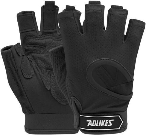 Sports Cycling Half Finger Warm Gloves Non Slip Thick Gloves For Outdoor Sports Cycling in Saudi Arabia