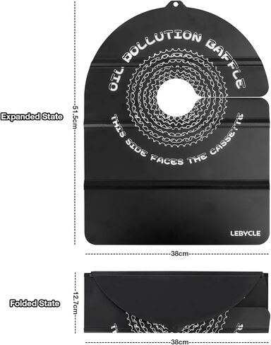 غطاء فرامل قرص الدراجة، واقي من الأوساخ قابل للطي لتنظيف الدراجة، يمنع رذاذ الزيت والأوساخ، سهل التخزين وحماية من التآكل لدراجات MTB ودراجات الطرق in Kuwait