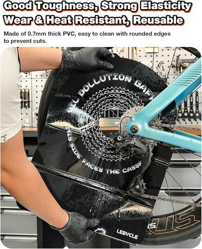 غطاء فرامل قرص الدراجة، واقي من الأوساخ قابل للطي لتنظيف الدراجة، يمنع رذاذ الزيت والأوساخ، سهل التخزين وحماية من التآكل لدراجات MTB ودراجات الطرق in Kuwait