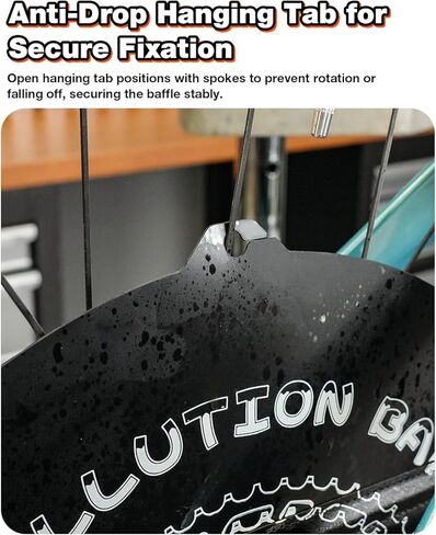 غطاء فرامل قرص الدراجة، واقي من الأوساخ قابل للطي لتنظيف الدراجة، يمنع رذاذ الزيت والأوساخ، سهل التخزين وحماية من التآكل لدراجات MTB ودراجات الطرق in Kuwait