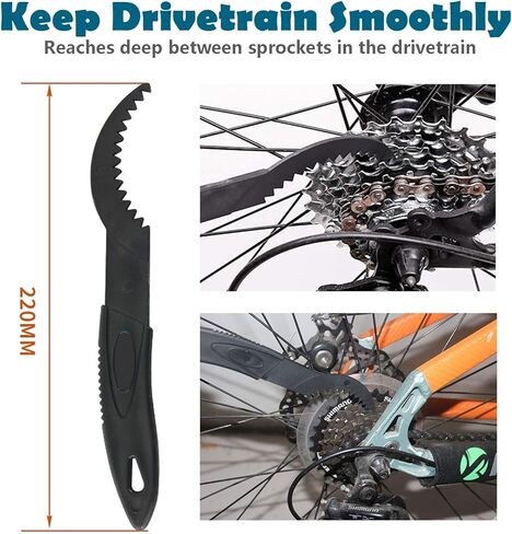 Bike Chain Cleaner, 4 Pcs Bicycle Cleaning Brush Kit for Mountain Bike, Road Bike, BMX, Drivetrain, Gear, Cassett, Motorcycle Chain Brush in Saudi Arabia