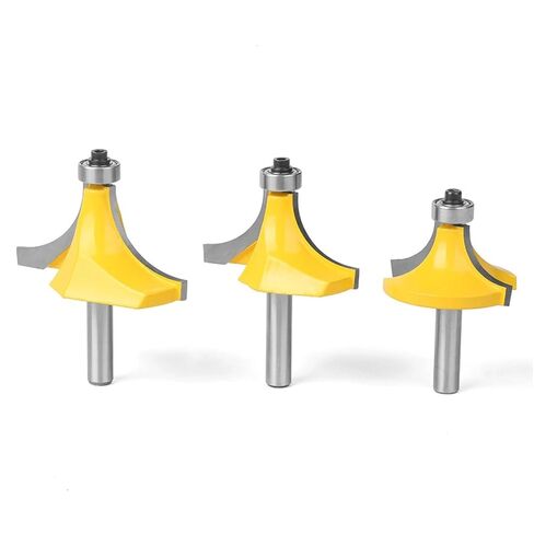 8mm Shank Corner Round Over Router Bit R15.9mm 20.15mm 25.2mm with Bearing Milling Cutter for Wood Woodworking Tool Tungsten 1Pcs(8mmX44mm) in Saudi Arabia