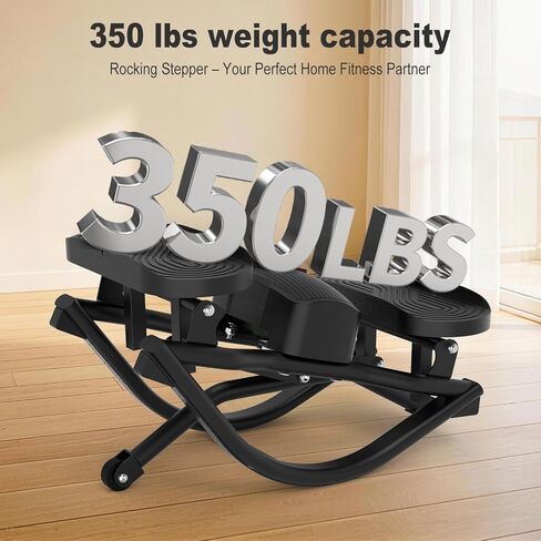 HOTWAVE Rock Stepper, The Rock Stepper Side to Side Exercise Machine with Oversized Pedals – 350lbs Capacity Low Impact 3D Motion Stair Stepper for Cardio Exercise at Home in Kuwait