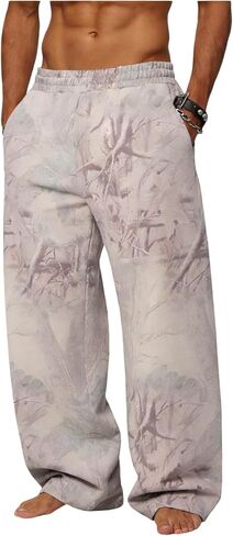 رجال السراويل الممولة السراويل الممولة مع جيوب ، ركض البضائع التمويه لتمرين الرياضة والمشي لمسافات طويلة in Kuwait