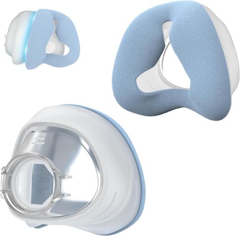 وسادة أنف مطورة لـ AirFit N20، قماش مدمج مع وسائد سيليكون لإطار N20، ملاءمة آمنة ومستلزمات CPAP سهلة التنظيف من MEDICOLOR، قطعتان، متوسط in Saudi Arabia