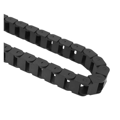 Temperature Black Nylon Cable Chain 10mm x 15mm(Inner H x Inner W) End Connectors Wire Carrier Drag Chain 1M in Saudi Arabia