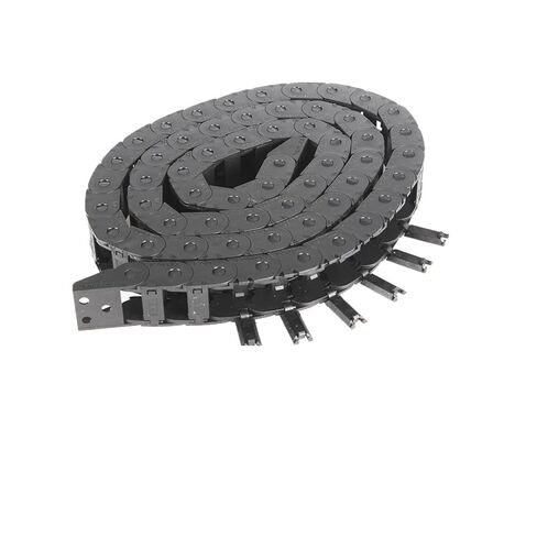 1M Printer Parts Bridge Cable Chain 10x11mm Wire Transmission Carrier Plastic Drag Towline Black Nylon Cable(10x20 Joint 4 Pairs) in Saudi Arabia