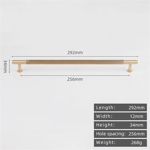 مقبض درج باب خزانة الملابس من النحاس الصلب، ذهبي عتيق 500nn سحب 1 قطعة (8828-256-Gold) in Kuwait