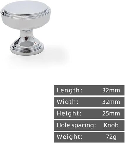 Cream Style Solid Brass Cabinet Pull Handle Furniture Hardware Drawer Silver 1Pcs(7-L-32mm) in Saudi Arabia