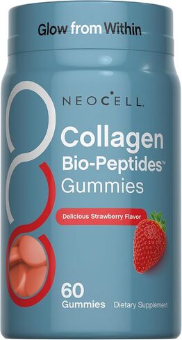 NeoCell Collagen Peptides Gummies | 60 Count | Types I & III | Advanced Formula Supplement | for Women and Men in Kuwait