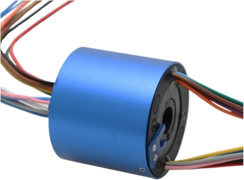 1pc 10A 2/4/6/12 Channel Standard Hollow Shaft Slip Ring Conductive 12.7mm/25.4mm Through Hole Slip Ring Rotary Connector(Hole 12.7mm 2CH 10A) in Saudi Arabia