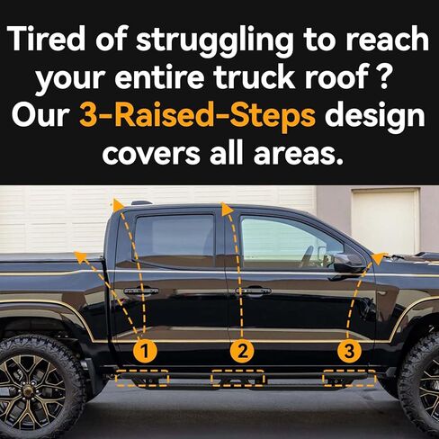 Side Step I Running Board Compatible with 2015-2024 Chevy Colorado/GMC Canyon Crew Cab,(Powder Coated) in Kuwait