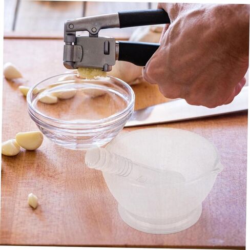 OSALADI 1Set Glass Pestle and Bowl Set Ergonomic Non Slip Grinding Container for Kitchen and Laboratory Use Durable Glass Design for Herbs Spices and Chemicals in Saudi Arabia