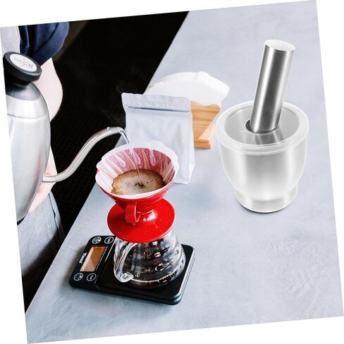1Set Stainless Steel Grinding Bowl with Pestle Ergonomic Kitchen Tool for Grinding Garlic Spices and More Easy to Clean for Home Cooking in Saudi Arabia