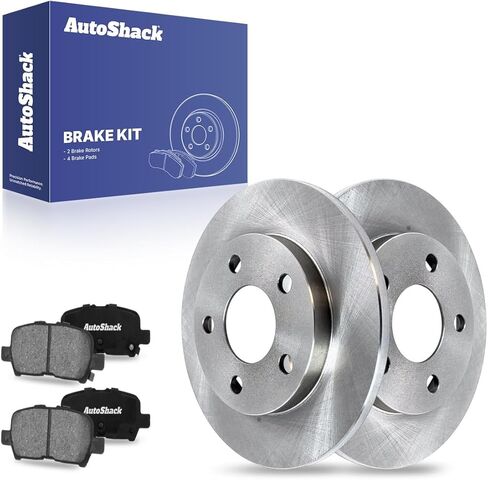 AutoShack Rear Brake Rotors Ceramic Brake Pads | Replacement for 2010-2013 Chevrolet Impala 2014-2016 Impala Limited 2005-2009 Buick LaCrosse Allure 2004-2008 Pontiac Grand Prix | 6-PC Brake Kit in Saudi Arabia