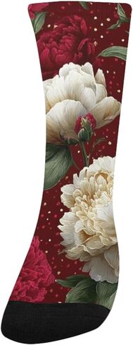 White Peony Gold Hiking Socks - Toddler Boys & Girls Warm Thick Thermal Winter Crew Socks for School, Daily Wear & Outdoor Activities in Saudi Arabia