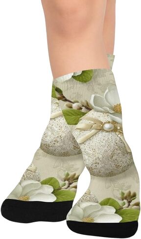 Lace Easter Egg Hiking Socks - Toddler Boys & Girls Warm Thick Thermal Winter Crew Socks for School, Daily Wear & Outdoor Activities in Saudi Arabia