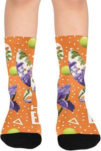 Purple Rabbit Motif Hiking Socks - Toddler Boys & Girls Warm Thick Thermal Winter Crew Socks for School, Daily Wear & Outdoor Activities in Saudi Arabia