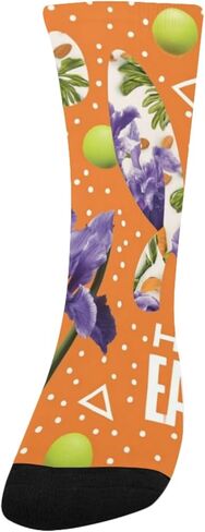 Purple Rabbit Motif Hiking Socks - Toddler Boys & Girls Warm Thick Thermal Winter Crew Socks for School, Daily Wear & Outdoor Activities in Saudi Arabia