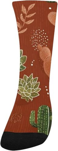 Boho Succulent Vibe Hiking Socks - Toddler Boys & Girls Warm Thick Thermal Winter Crew Socks for School, Daily Wear & Outdoor Activities in Saudi Arabia