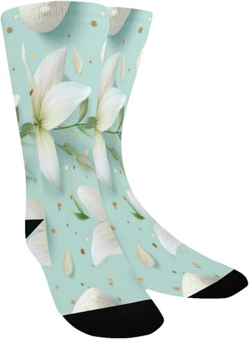 Lily Easter Eggs Blue Hiking Socks - Toddler Boys & Girls Warm Thick Thermal Winter Crew Socks for School, Daily Wear & Outdoor Activities in Saudi Arabia