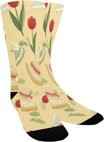Tulip Cake Bloom Hiking Socks - Toddler Boys & Girls Warm Thick Thermal Winter Crew Socks for School, Daily Wear & Outdoor Activities in Saudi Arabia