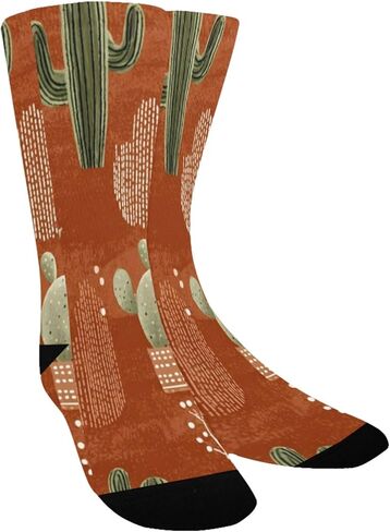 Warm Potted Cactus Art Hiking Socks - Toddler Boys & Girls Warm Thick Thermal Winter Crew Socks for School, Daily Wear & Outdoor Activities in Saudi Arabia