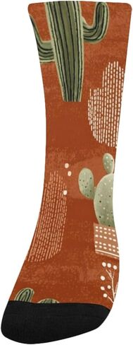 Warm Potted Cactus Art Hiking Socks - Toddler Boys & Girls Warm Thick Thermal Winter Crew Socks for School, Daily Wear & Outdoor Activities in Saudi Arabia