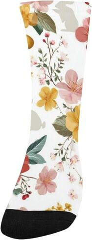 Spring Easter Floral Art Hiking Socks - Toddler Boys & Girls Warm Thick Thermal Winter Crew Socks for School, Daily Wear & Outdoor Activities in Saudi Arabia