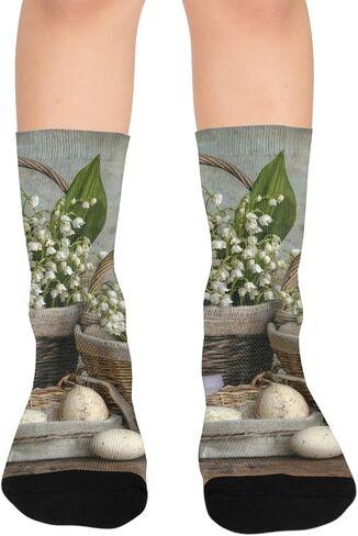 Lily Easter Baskets Hiking Socks - Toddler Boys & Girls Warm Thick Thermal Winter Crew Socks for School, Daily Wear & Outdoor Activities in Saudi Arabia