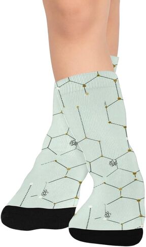 Modern Potted Art Hiking Socks - Toddler Boys & Girls Warm Thick Thermal Winter Crew Socks for School, Daily Wear & Outdoor Activities in Saudi Arabia