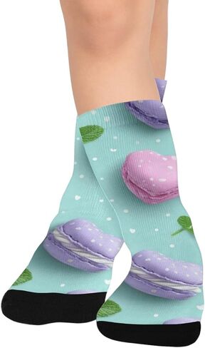 Sweet Mint Bloom Green Hiking Socks - Toddler Boys & Girls Warm Thick Thermal Winter Crew Socks for School, Daily Wear & Outdoor Activities in Saudi Arabia