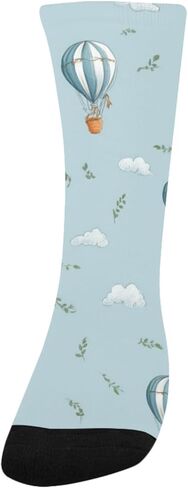 Coastal Flight Motif Hiking Socks - Toddler Boys & Girls Warm Thick Thermal Winter Crew Socks for School, Daily Wear & Outdoor Activities in Saudi Arabia