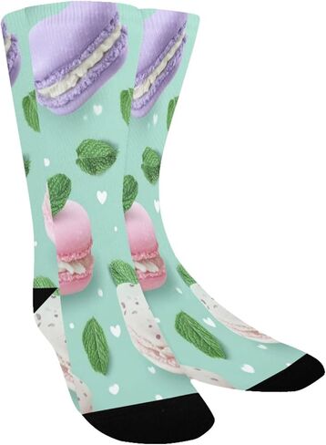 Macaron Heart Treat Hiking Socks - Toddler Boys & Girls Warm Thick Thermal Winter Crew Socks for School, Daily Wear & Outdoor Activities in Saudi Arabia