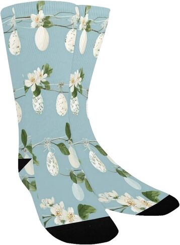 Pastel Eggs Blue Hiking Socks - Toddler Boys & Girls Warm Thick Thermal Winter Crew Socks for School, Daily Wear & Outdoor Activities in Saudi Arabia