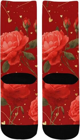 جوارب Sweet Berry Art Flower للتنزه سيرًا على الأقدام - جوارب شتوية حرارية سميكة دافئة للأطفال الصغار للأولاد والبنات للمدرسة، والارتداء اليومي والأنشطة الخارجية in Saudi Arabia