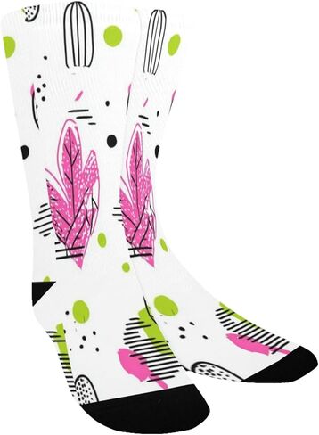 جوارب Pop Art Cacti للمشي لمسافات طويلة - جوارب شتوية حرارية سميكة دافئة للأطفال الصغار للأولاد والبنات للمدرسة، والارتداء اليومي والأنشطة الخارجية in Saudi Arabia