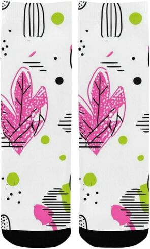 جوارب Pop Art Cacti للمشي لمسافات طويلة - جوارب شتوية حرارية سميكة دافئة للأطفال الصغار للأولاد والبنات للمدرسة، والارتداء اليومي والأنشطة الخارجية in Saudi Arabia